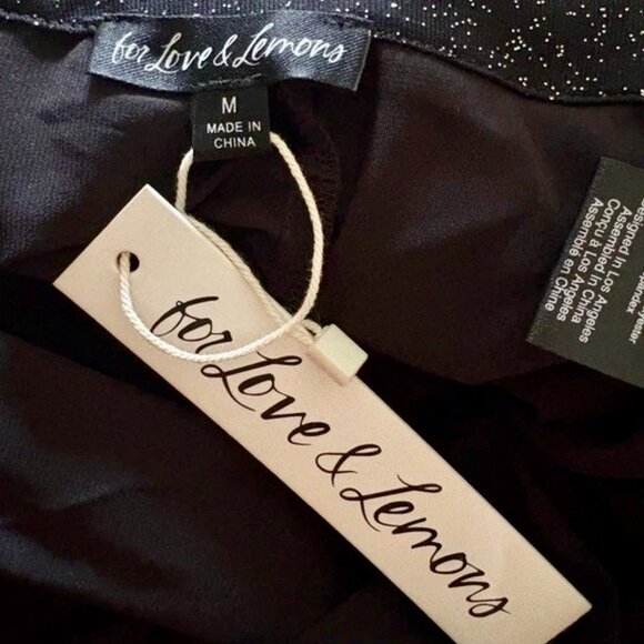 For Love & Lemons “Juni” Maxi Dress – Shimmer Black Strapless NWT ✨ - Picture 7 of 16